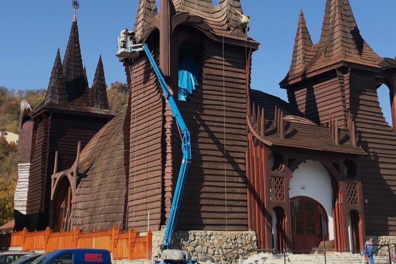 Sablare Lemn Biserica reformata Grigorescu Cluj