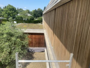 Curatare prin hidrosablare fatade, terase, beton, lemn la Villa Tannay, Elvetia