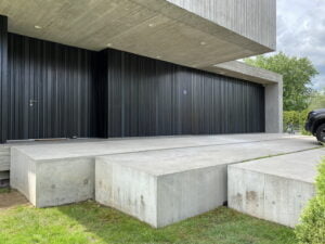 Curatare prin hidrosablare fatade, terase, beton, lemn la Villa Tannay, Elvetia