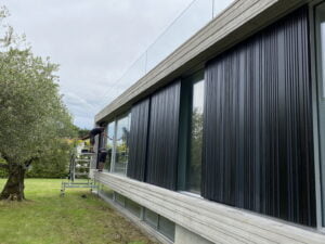 Curatare prin hidrosablare fatade, terase, beton, lemn la Villa Tannay, Elvetia