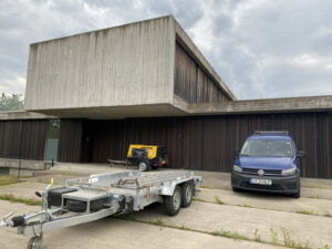 Curatare prin hidrosablare fatade, terase, beton, lemn la Villa Tannay, Elvetia