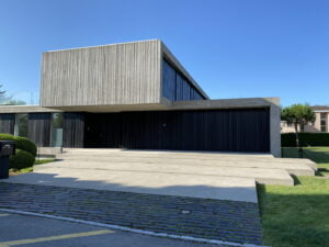 Curatare prin hidrosablare fatade, terase, beton, lemn la Villa Tannay, Elvetia